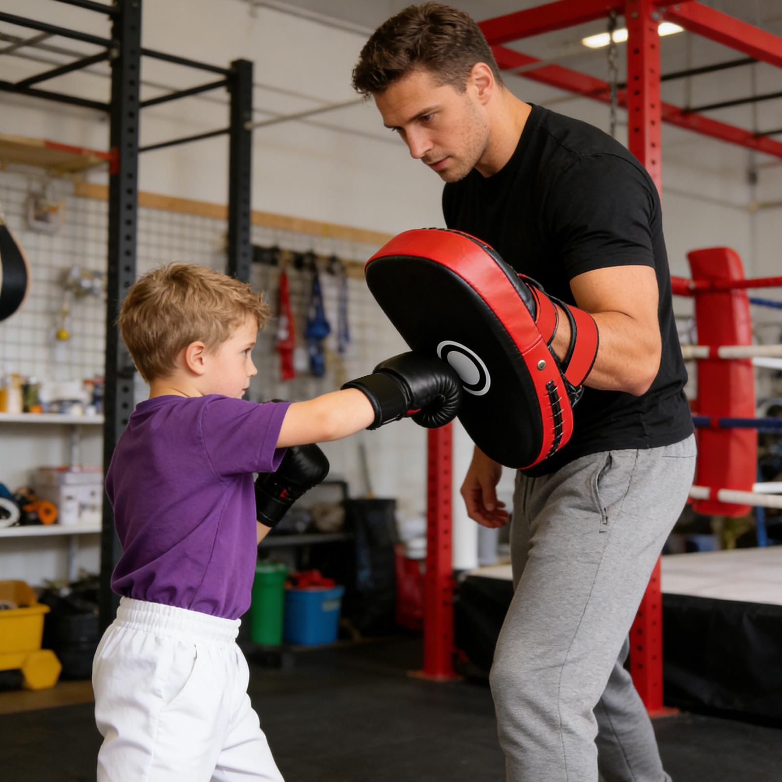 Home Gym Trainer - PU Deri Boks Pedleri Kavisli Tekme