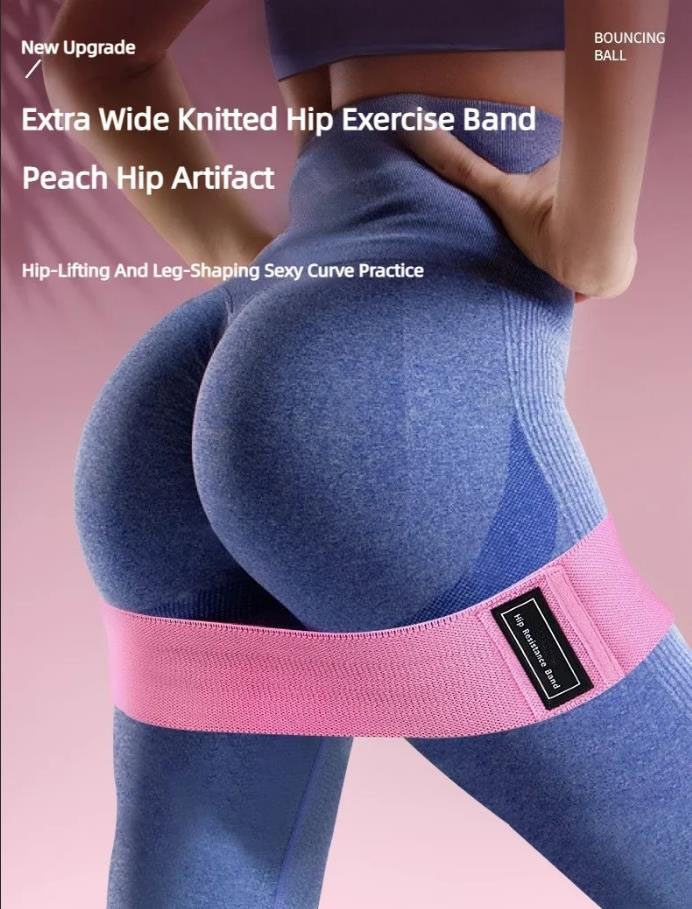 Home Gym Resistance Machine - 3 adet kumaş dirençli kalça bandı