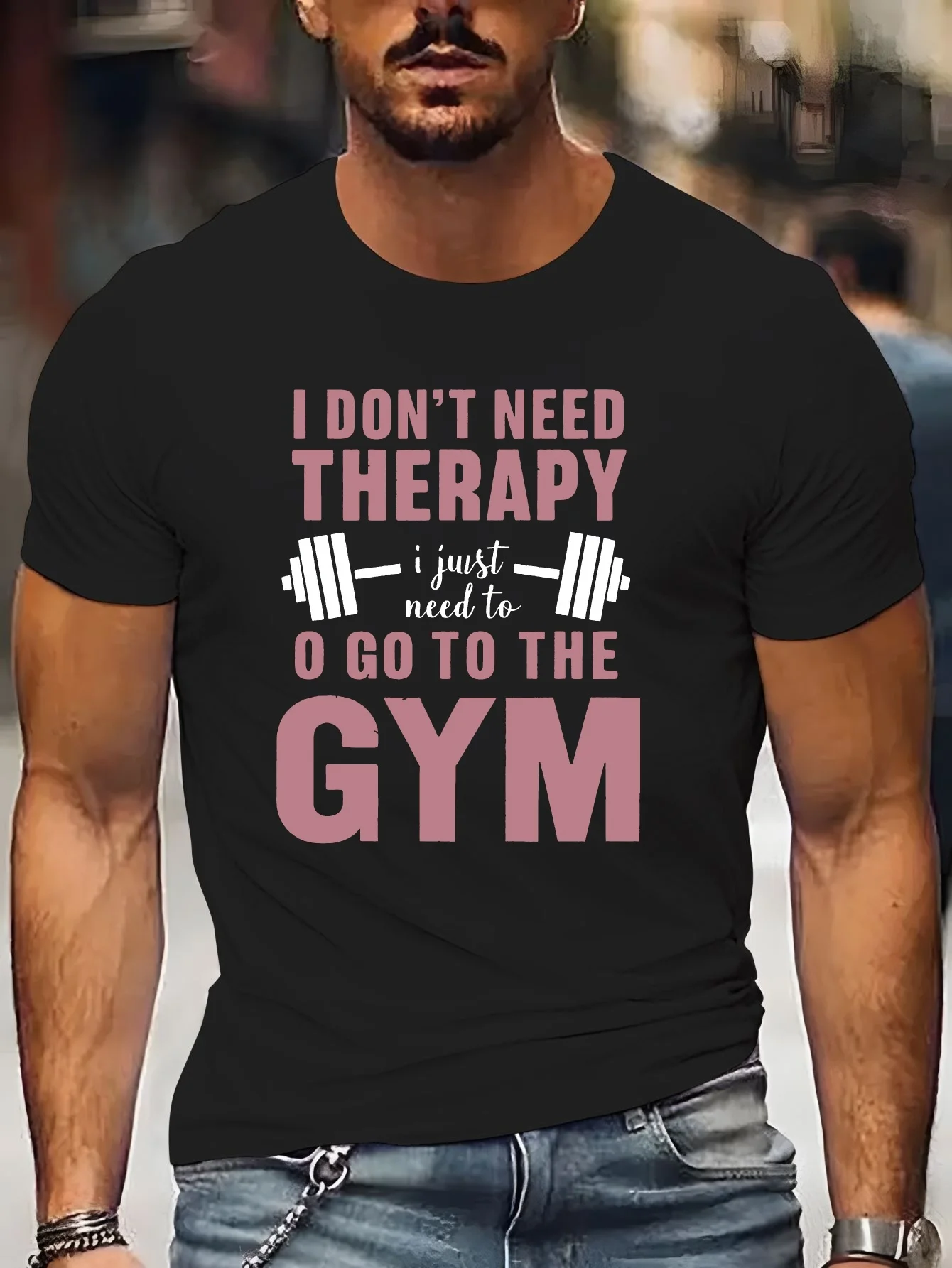 Erkek Siyah Tişört Terapi Spor - Home Gym China incelemesi ve fiyatı