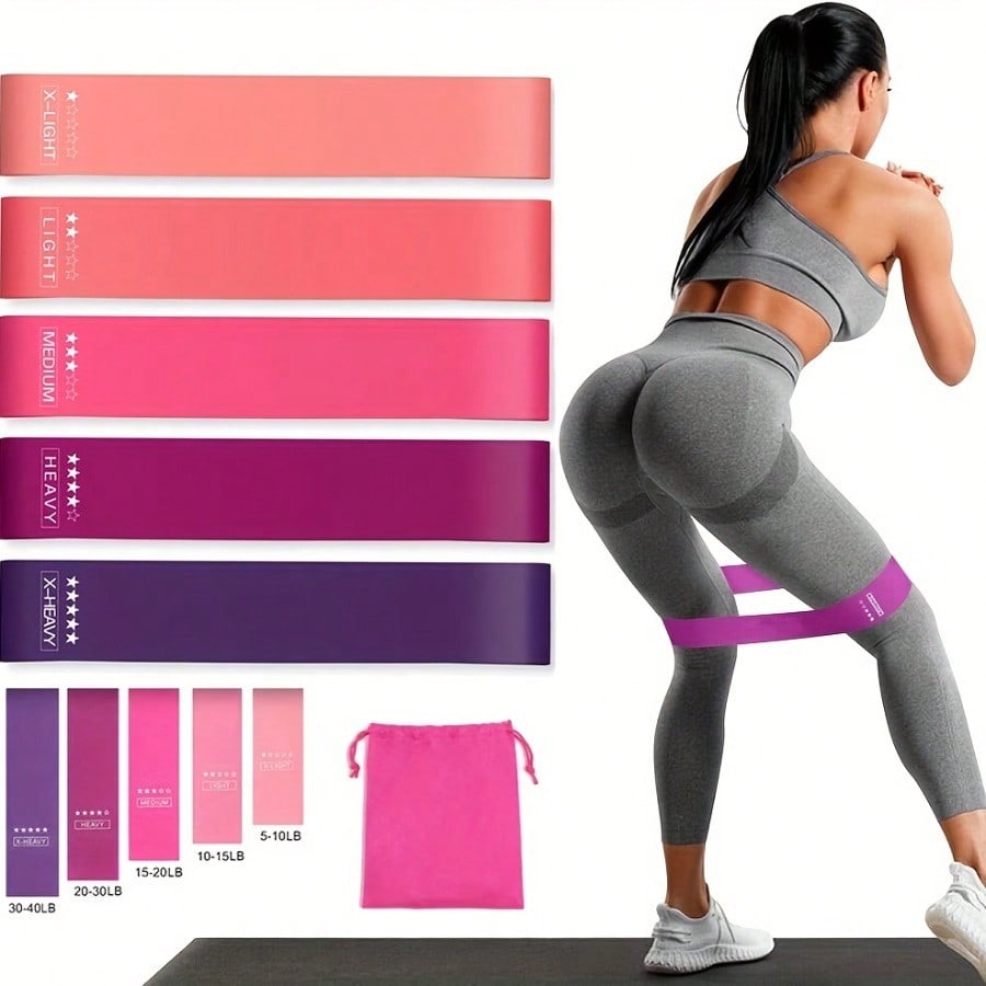 5'li Pembe Direnç Bandı Seti,  - Home Gym Outfit incelemesi ve fiyatı