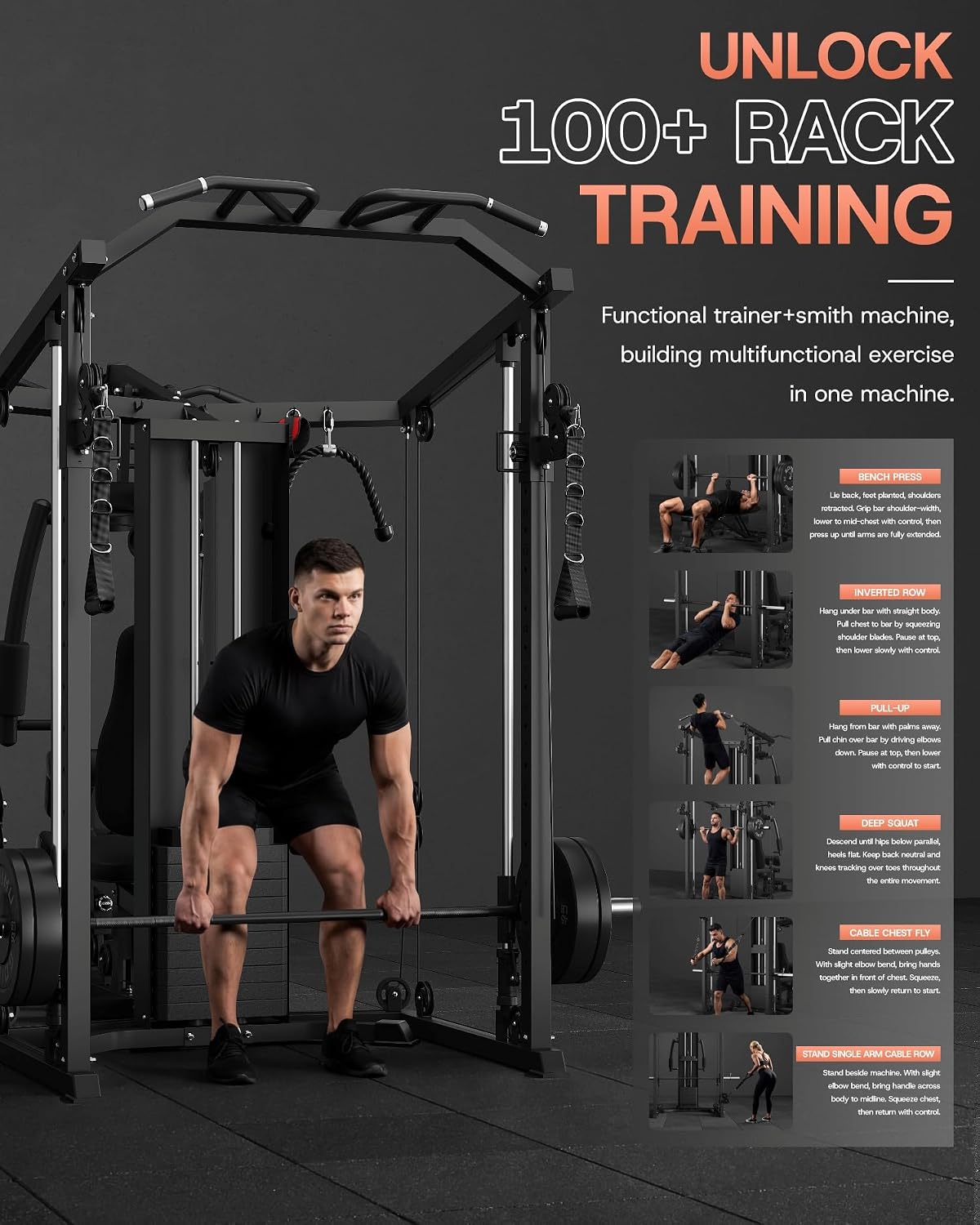 DM01 Çift İstasyonlu Smith Mak - Home Gym One Machine incelemesi ve fiyatı