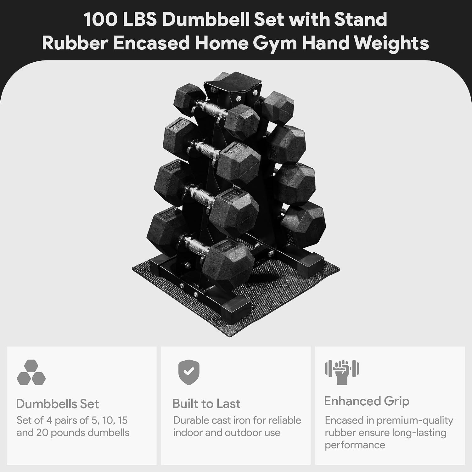 Kauçuk Kaplamalı Altıgen Dambı - Home Gym Options incelemesi ve fiyatı