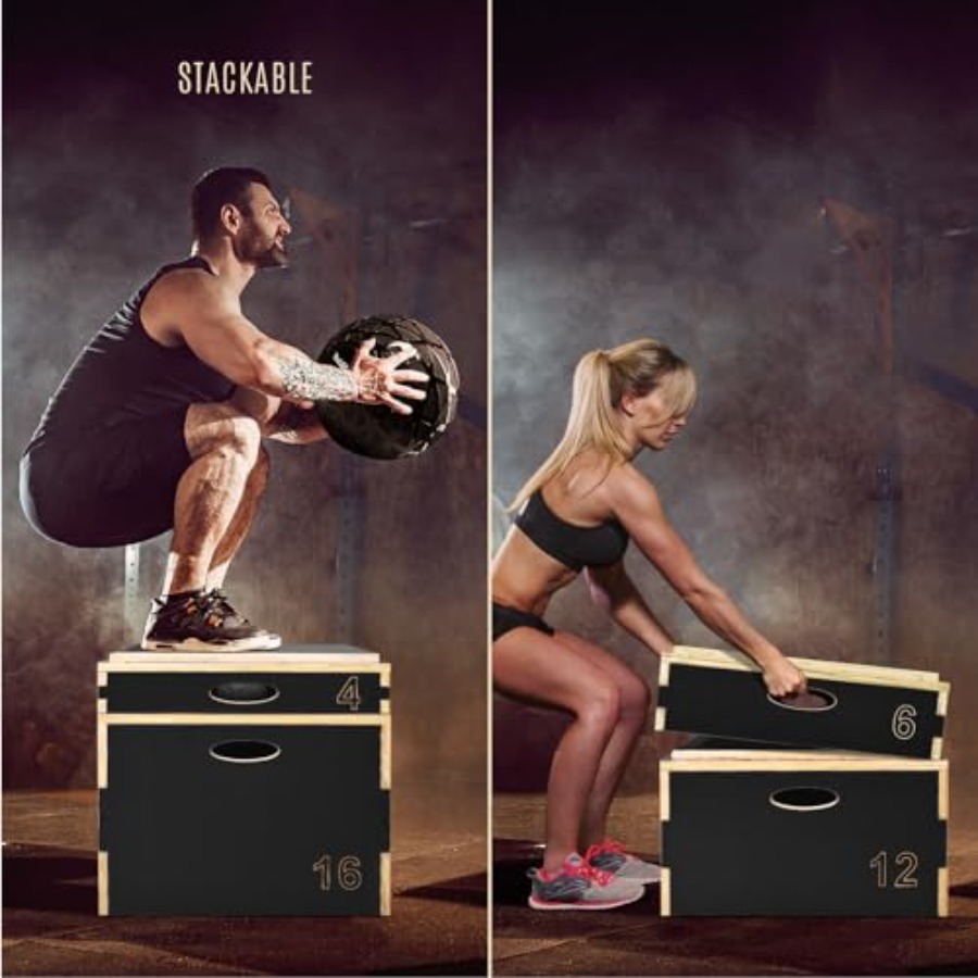 3'ü 1 Arada Ahşap Plyo Kutusu, - Home Gym Options incelemesi ve fiyatı