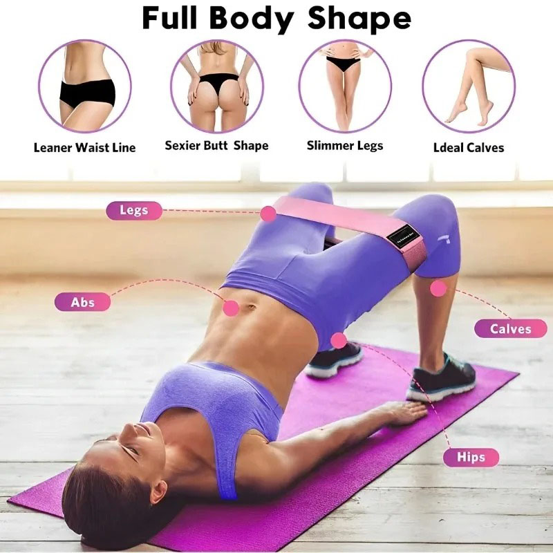 3 adet kumaş dirençli kalça ba - Home Gym Resistance Machine incelemesi ve fiyatı